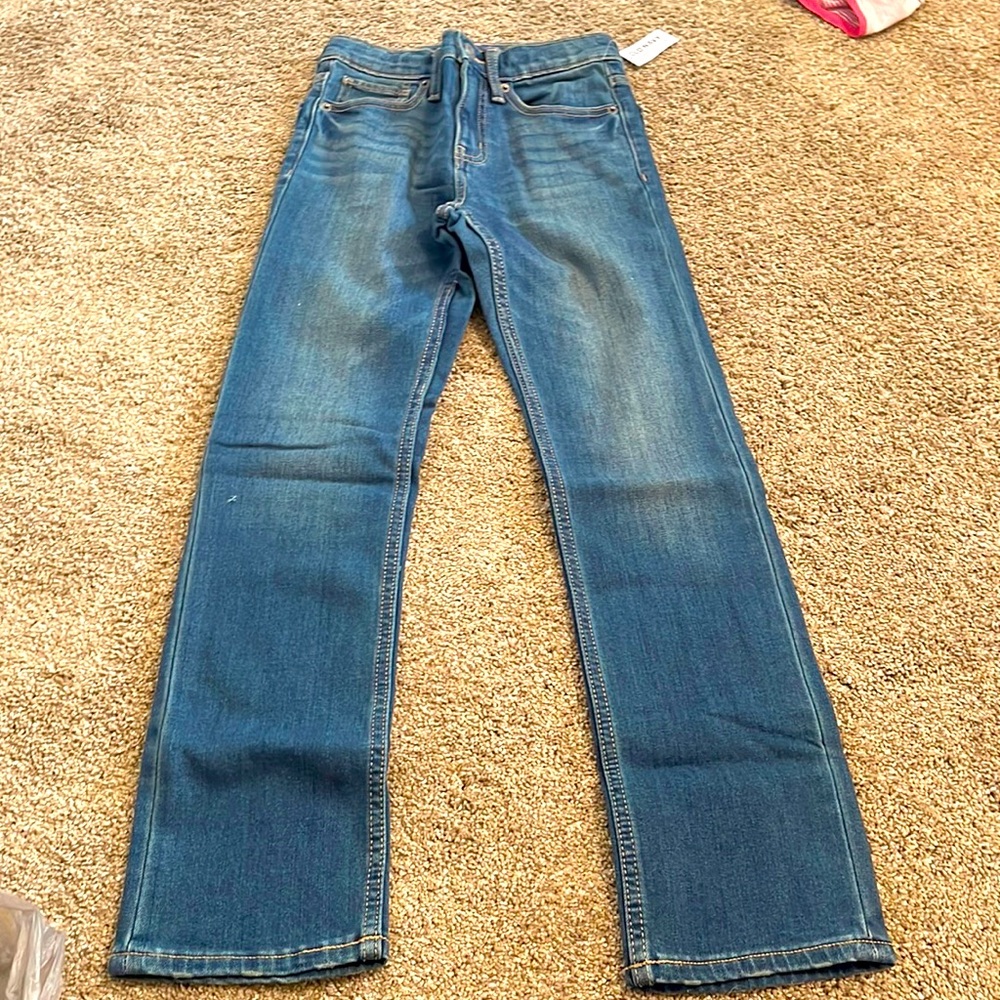 NWT Old Navy size 12 slim straight built in warm jeans